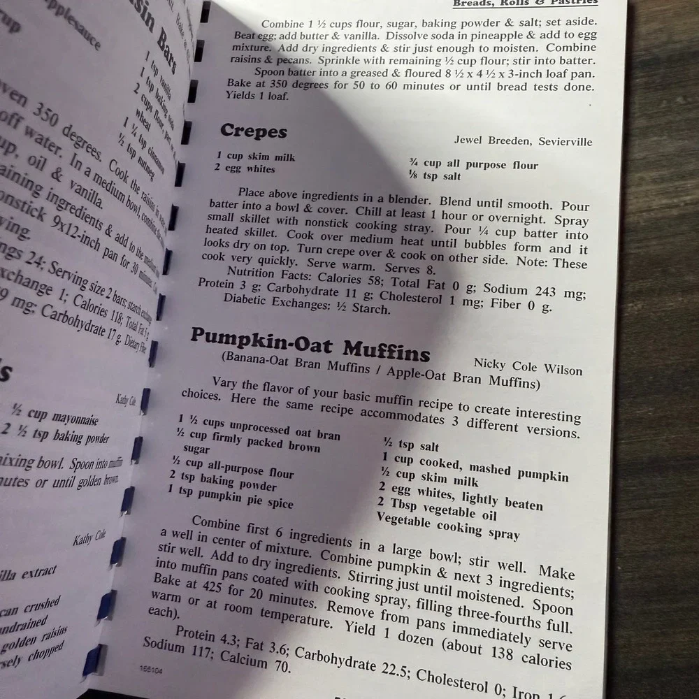 Homemade With Love Roane Medical Center Diabetic Support‎ Group Cookbook Recipes